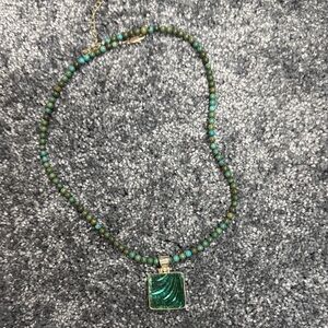 China Baroque Translucent Sterling Silver Translucent Turquoise Pendant